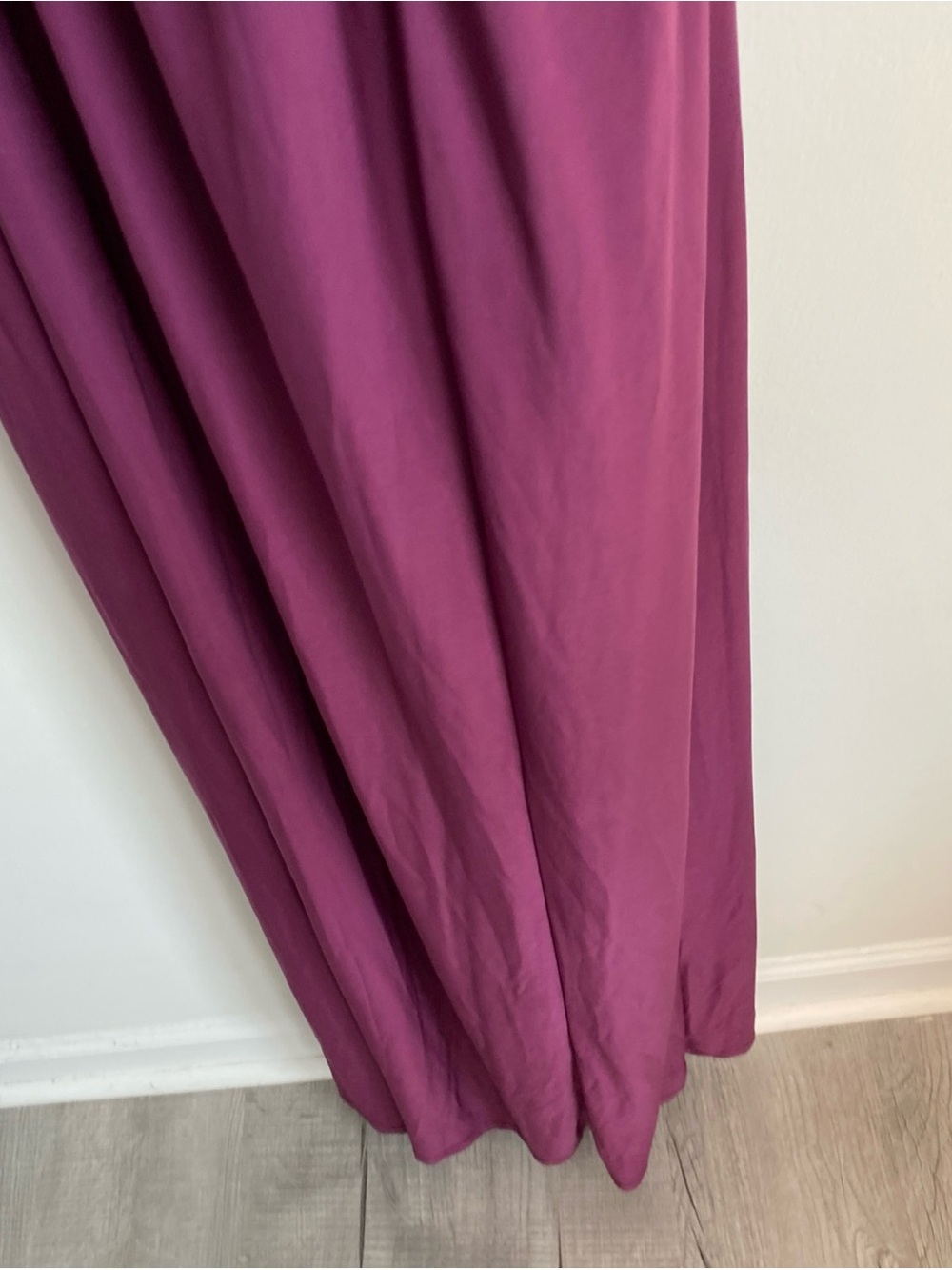 Plum BCBG Max Azria Halter Neck Ruched Maxi Dress Size2 - Picture 12 of 13
